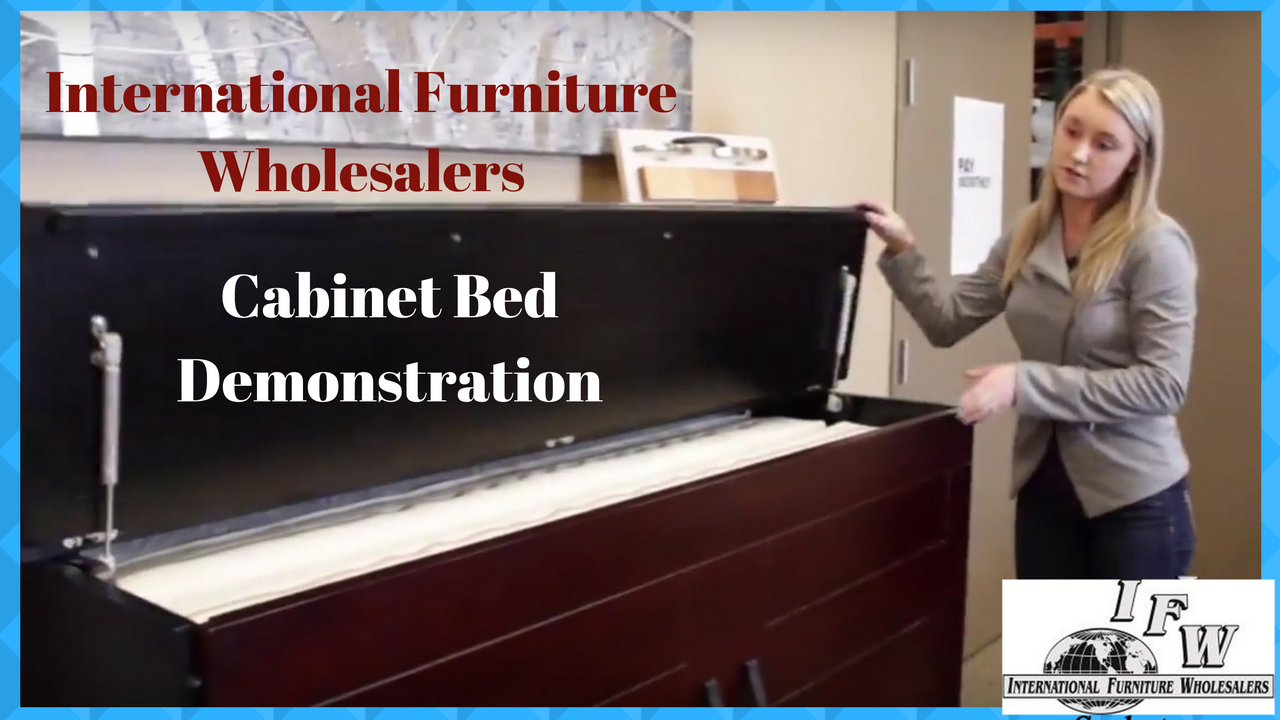 International Furniture Wholesalers Saskatoon Cabinet Bed Demonstration